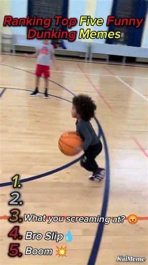 Ranking Funny Videos of Dunking funny# #Basketball meme# Shorts#