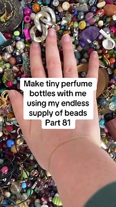 Part 81 of making tiny perfume bottles out of beads. I can’t believe I haven’t made this one yet! @ChanelOfficial #perfume #beads #miniature #artist #diy
