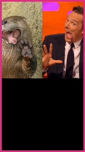 Benedict Cumberbatch mimics Otter photos, and later Johnny Depp joins