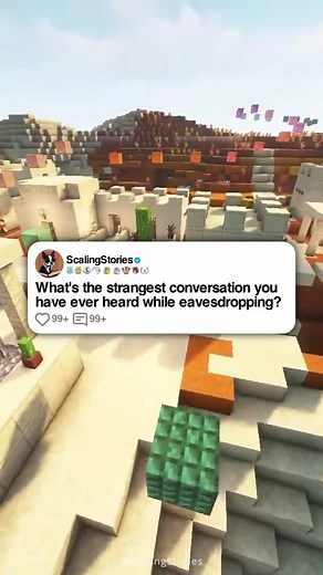 What's the strangest conversation you have ever heard while eavesdropping? #scalingstories #reddit #redditstories #askreddit #redditstorytime #minecraftparkour