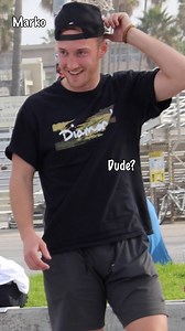 We crashed the basketball court in Venice beach ! He freaked out 🏀 #Basketball #venicebeach | EvenOut