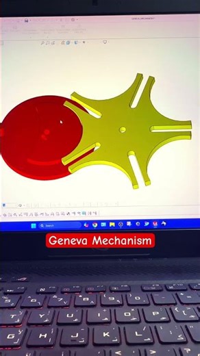 Geneva mechanism in solidworks #geneva #mechanism #solidworks #catia #automobile #shortvideo #iran