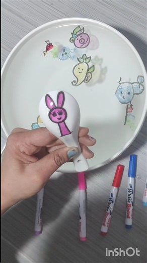 Pinki 🩷🩷 drawing and coloring with magic water pens #trending #shorts #art #rrsarts