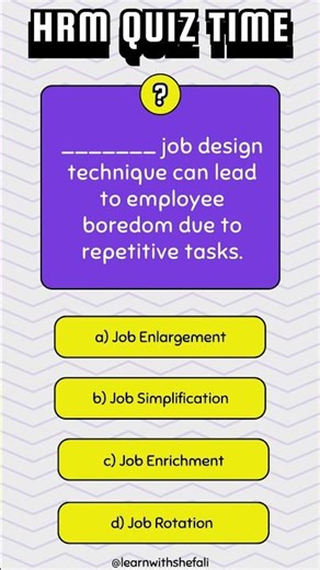HRM Multiple Choice Questions: Test Your Knowledge! #hrm #humanresourcemanagement