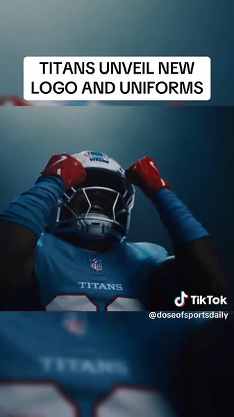 A new look in Nashville ⚡ The Tennessee Titans have officially unveiled their new logo and uniforms. Thoughts on the new threads? Follow @doseofsportsdaily for more daily sports content 🎥 via (@titans ) #Titans #TennesseeTitans #NFL #NFLNews #Football