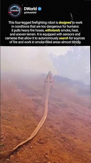 Finally, the appropriate use of robots #firefighter