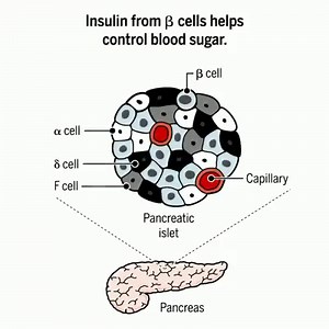 35K views · 626 reactions | This animation describes how new drug combinations can boost the number of beta cells in the pancreas, leading to better control of diabetes in mice transplanted with human beta cells. These new drug combinations also promote insulin release and the expression of insulin receptors in the new beta cells. Learn more in Science Translational Medicine: https://fcld.ly/q3zznmo | Science | Facebook