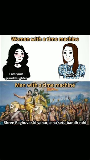 Men With Time Machine 🙇‍♂️🙏 #daily #jaishreeram #memes #contentcreation #trendingshorts