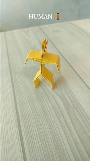ORIGAMI HUMAN| TUTORIAL| HOW TO MAKE ORIGAMI HUMAN CRAFT STEP BY STEP FOLDING| ART