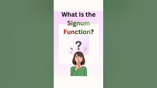 Signum function basics #mathshorts #mathsology #education #trending #maths #viral