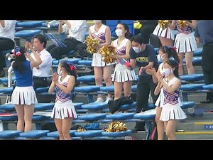 【慶應義塾大学チアリーダー】春６週１戦目・4回裏攻撃の応援抱き合って喜ぶ）【2021 5 15】