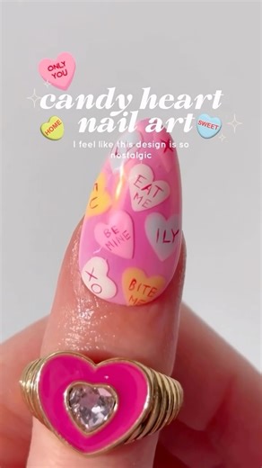 Tickled Pinque Cosmetics on Instagram: "💖🍬✨ FEBRUARY = THE MONTH OF LOVE ✨🍬💖 And we are so in love with this candy heart nail art set 💅💘 Sweet, playful, and perfect for all your Valentine vibes ✨ 🛍️ Shop this set: 💛 Daffodil 👖 Cute Jeans 🤍 Whisper 💙 Serenity 💋 True Love’s Kiss 🍈 Unicorn Chrome in Melonade ✨ Matte Top Save this for inspo, recreate the look, and fall in love with your nails 💖💅 💅🏻 • @dreamcorenails"