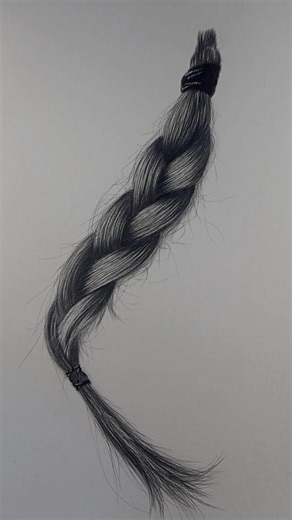 How To Draw A Realistic Hair | Pencil Sketch | UR Sketcher#shorts
