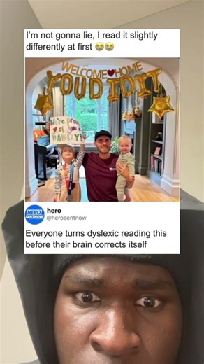 The welcome home sign needed a second look