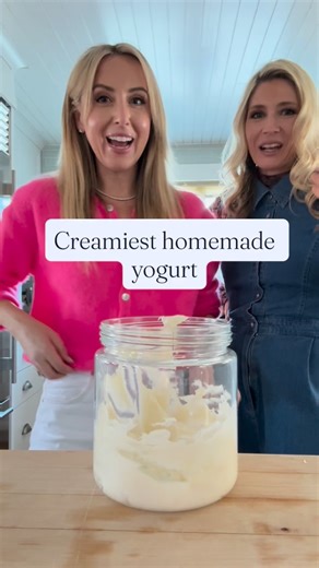 The Creamiest Homemade Yogurt - thanks for the recipe @thekitchngardns 🤍 1 gallon raw milk (or whatever whole milk you have available, organic is best) 4 cups raw cream (or organic heavy cream) 1/2 cup plain Noosa yogurt or plain yogurt as a starter culture (must say it contains live cultures on the label) Heat milk and cream over medium heat without stirring until it reaches 180 degrees F or 82 Degrees C using a digital thermometer to test for exactness. Turn off heat. Place in a sink of cold 