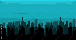 Seamless animation. Vector pixel art of 80s. Retro sci-Fi background. Pixel art 8bit retro game
