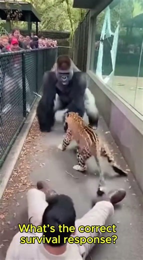 Leopard Charges—Gorilla Breaks Free!