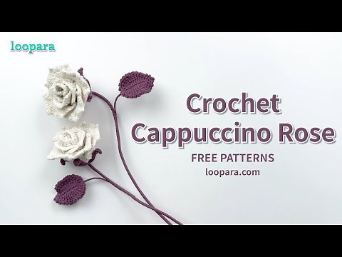 Crochet Cappuccino Rose - Free Pattern
