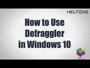 How to Use Defraggler (Defrag HDD) in Widnows 10