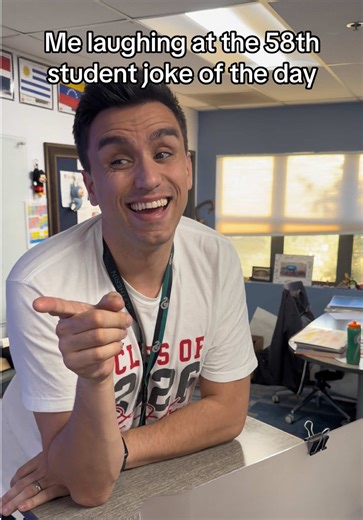 Teacher's Hilarious Reaction to Student Jokes
