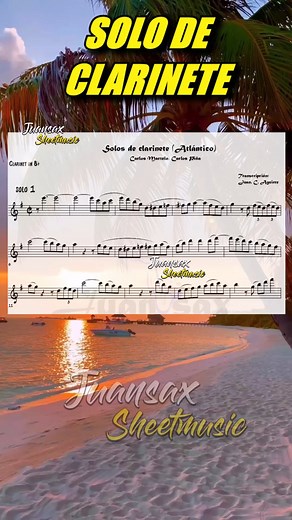 SOLO DE CLARINETE. #clarinete #partiturasgratis | Juansax.SheetMusic