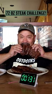 One Hour. 72 oz Steak. Can I Do It? #CowboyBarandGrill #Ontario #OR #food #challenge #speedeating | Da Garbage Disposal