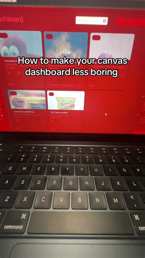 How to decorate your canvas dashboard #fyp #canvas #student #tutorials #parati