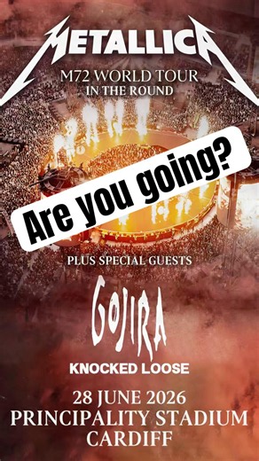 Metallica M72 tour coming to UK/Ireland are you going? #metallica #music #m72 #heavymetal #shorts