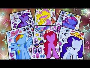 🌸My Little Pony🌸 Decorating Sticker Book With My Little Pony - Satisfying ASMR