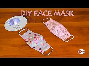 HOW TO MAKE FACE MASK AT HOME | DIY FACE MASK WITH FILTER POCKET AND WIRE| SEWING TUTORIAL