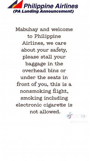 \nBest Flight Attendant Announcement Script for Viral TikTok Video