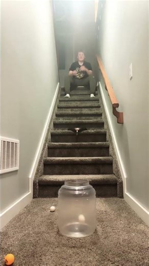 Pan shot #trickshot #pingpong #ball #pan