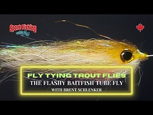 FLY TYING TROUT FLIES - PRO STAFF ON THE BENCH: BRENT'S FLASHY BAITFISH TUBE FLY