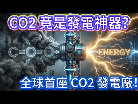 用「溫室氣體」發電？效率竟比水高 50%！全球首座 CO₂ 電廠揭秘。