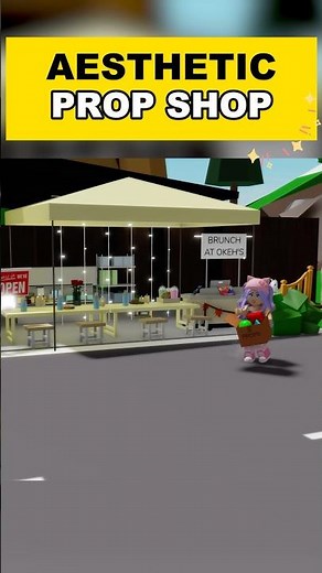 How to make AESTHETIC PROP SHOP in Brookhaven 🎀 #brookhavenrp