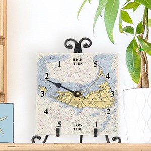 Marble Tide Clock Custom Nautical Chart - Perfect Gift for Wedding, Engagement, Anniversary, Housewarming, Birthday, Holiday, Coastal Decor - Etsy
