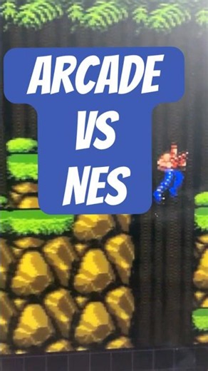 Contra arcade game vs NES #shorts #youtubeshorts #fyp #gaming
