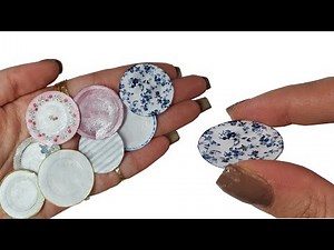 DIY Miniature ✫ PLATES with PAPER ✫ Tutorial | Crafts