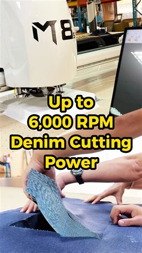 Heavy-Duty Denim Cutting at up to 6,000 RPM | #OSHIMATech