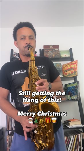 Woog Talks Music on Instagram: "Feeling grateful. Merry Christmas and much love. Vinyl in the back (clockwise from top-left): Marvin Gaye - I Want You (1976) Atmosphere - You Cant Imagine How Much Fun We’re Having (2005 / 2025 Special 20 year anniversary 7” Box Set) Mos Def and Talib Kweli are Black Star (1998) OutKast - ATLiens (1996) Nat King Cole - The Christmas Song Marvin Gaye - What’s Going On (1971) #saxophonist #saxophone #musichistory #woogtalksmusic #christmassongs"