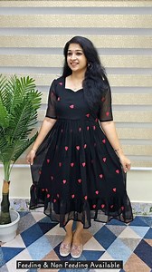 𝐏𝐫𝐢𝐲𝐚'𝐬 𝐌𝐚𝐠𝐢𝐜 𝐖𝐨𝐫𝐥𝐝 [Normal & Feeding Kurtis] on Instagram: "»»»769/-: 𝐎𝐫𝐝𝐞𝐫𝐬 𝐭𝐡𝐫𝐨𝐮𝐠𝐡 𝐰𝐞𝐛𝐬𝐢𝐭𝐞 𝐰𝐰𝐰.𝐩𝐫𝐢𝐲𝐚𝐬𝐦𝐚𝐠𝐢𝐜𝐰𝐨𝐫𝐥𝐝.𝐜𝐨𝐦»»» Dress Details – Fabric: Georgette – Model: Stylish Feeding Frock – Highlights:Heart – Shaped embroidery is provided on this fabric. – Top Length:46 inches – Sleeves Pattern: Elbow sleeves with Puff -Feeding Zip In Both Side -Back Knot :available Sizing Information – Lining Available:YES – Lining Fabric: Crepe – Availab