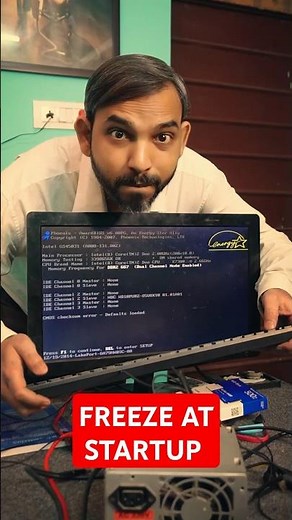 Pc Freezes At Startup Solution Steps 🥶 Techsolwin #computersolutions #shorts