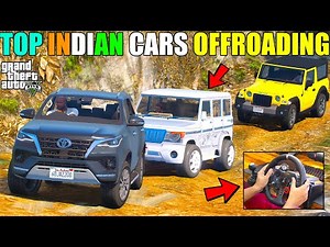 GTA 5 : INDIAN CARS EXTREME OFFROADING ON MOUNT CHILLIAD OMG WITH LOGITECH G29