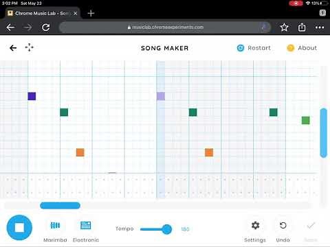 Careless whisper on chrome music lab (link in the description)