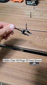 3 different ways to install composite decking #gobuildstuff #Clips #Plugs #screws #composite #decks #fyp | Go Build Stuff