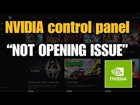 How To Fix NVIDIA Control Panel Not Opening Issue In Windows (2026) | Easy 2 Minute Fix