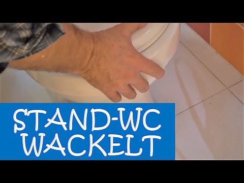 Wackelige Stand-WC befestigen