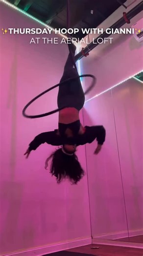The Aerial Loft on Instagram: "Thursdays are for Aerial Hoop with @the.motion.artist 🤩🙌 Its such a treat to get to learn how to achieve these gorgeous shapes & consistent flow every week with Gianni! 🤌 If you haven’t hopped into class with her yet, this is your sign‼️ So clear your Thursday evening schedule & hit the link in our bio to book your spot! 🔗 #theaerialloft #aeriallongisland #longislandaerial #poledancelongisland #longislandpoledance #aerialhoop #aerialhoopclasses #aerialarts #ham