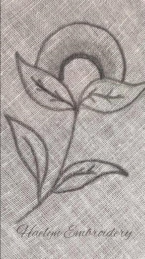 Easy 3D Flower Embroidery 🌼✨ | Stunning Hand Embroidery for Beginners #shortsfe