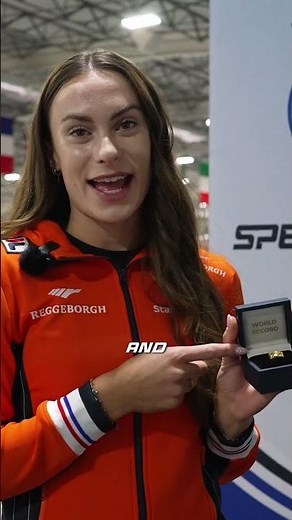 🚨 First-ever World Record Ring goes to Femke Kok!